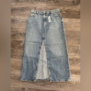 Garage Blue Denim Women's Maxi Skirt